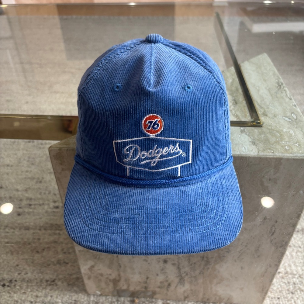 Genuine Merchandise Dodgers Hat Mens OS Blue Corduroy Excellent 76 Logo Cap